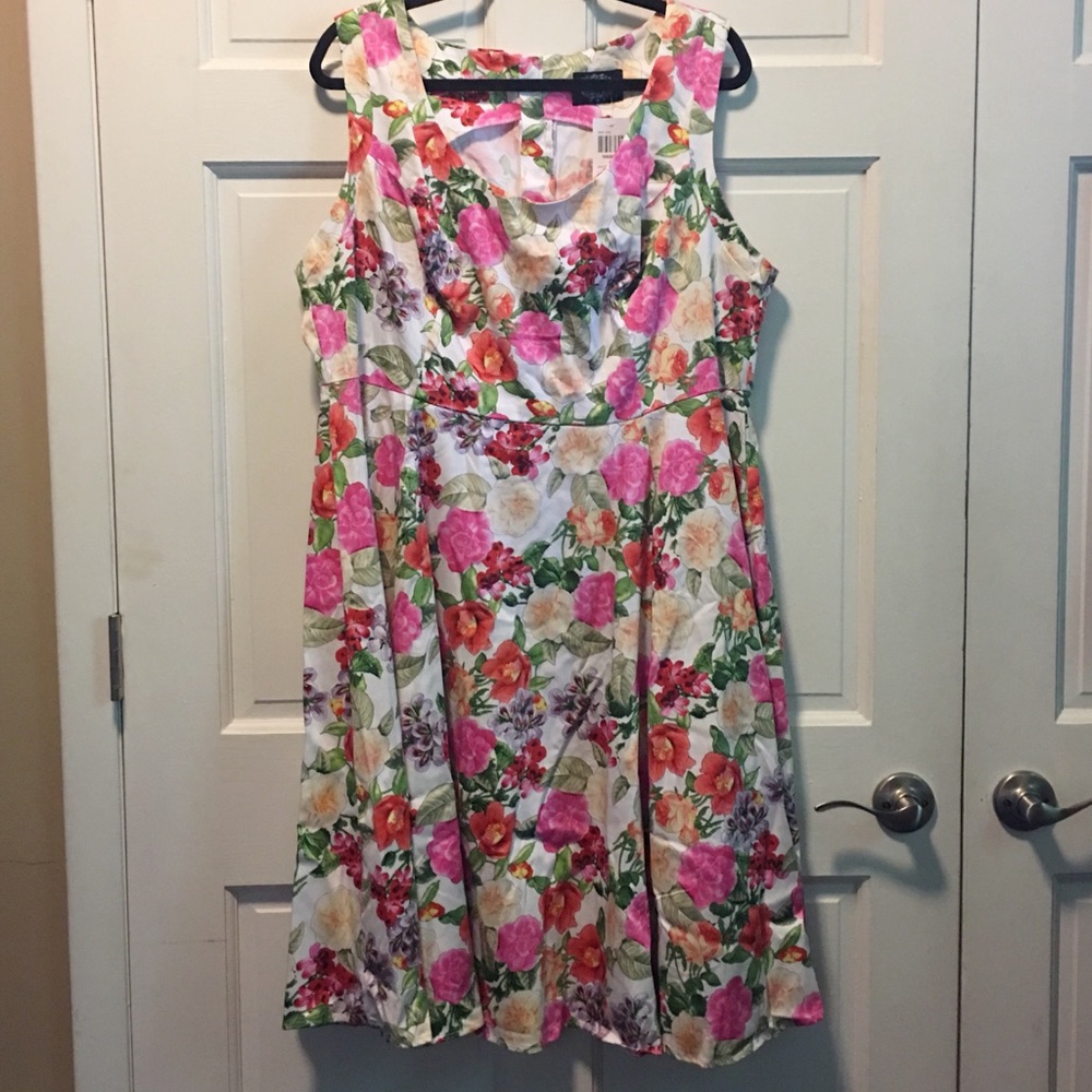 Hearts and Roses Floral Swing Dress